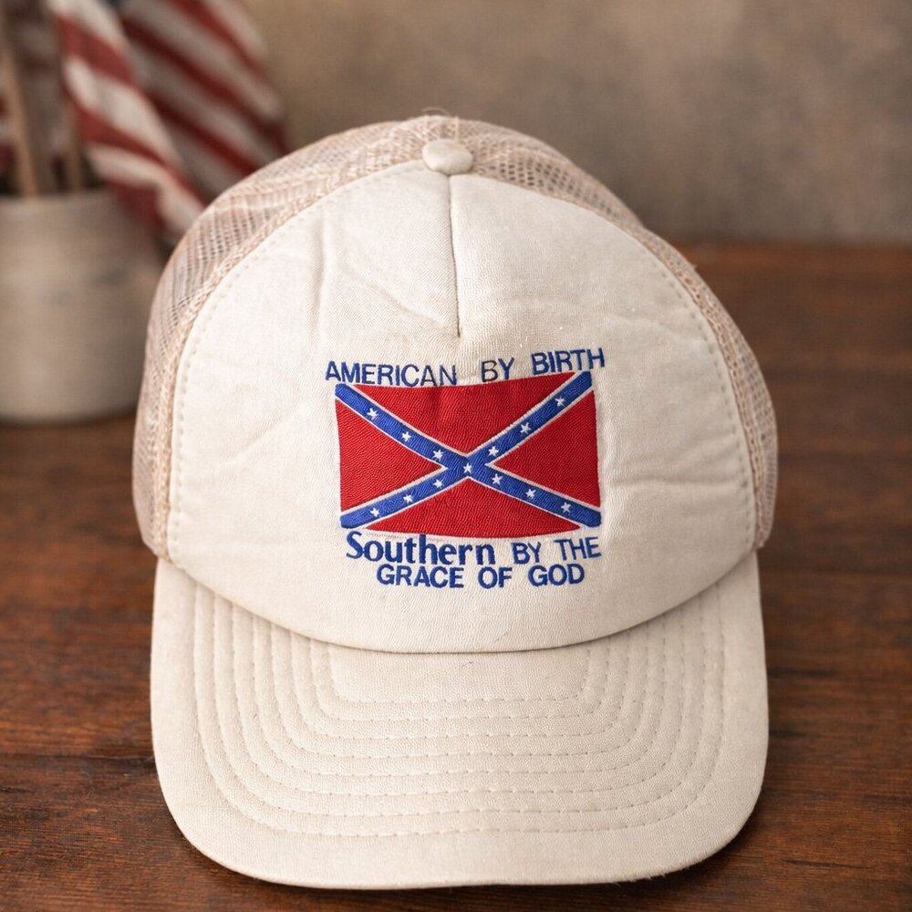 FREE WITH BUNDLE OF 2+ ITEMS 🎉Vintage Southern Slogan Mesh Trucker Hat Snapback